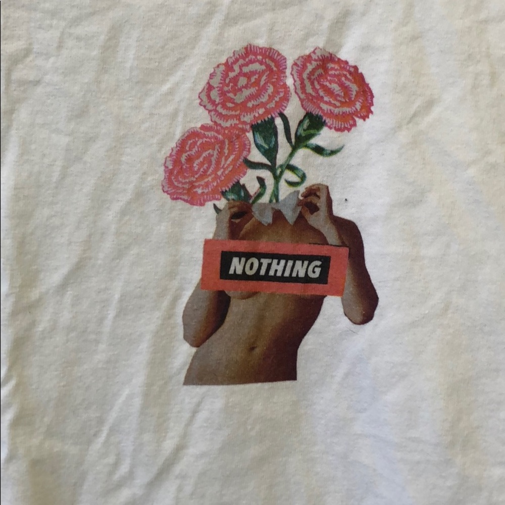 Good for Nothing: men’s tshirt with flower decal